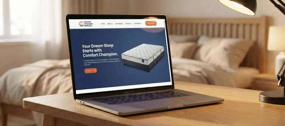 3D Web Experience Ahmedabad for Comfort Champion