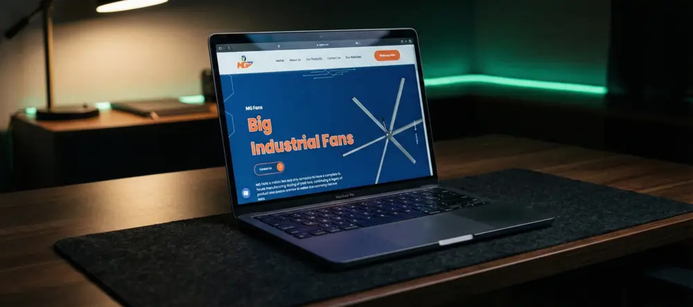 Industrial Web Development Ahmedabad for MG Fans India