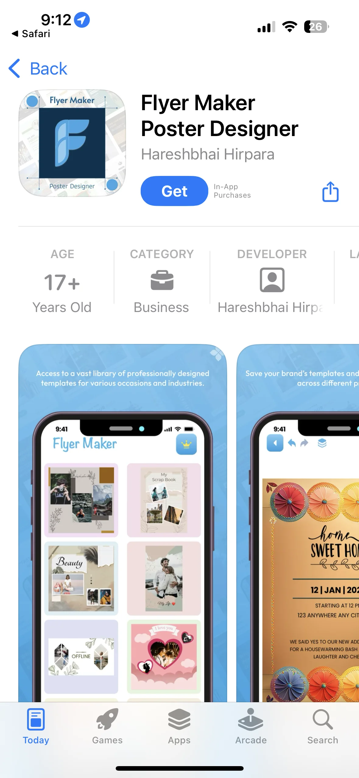 Flyer Maker iOS App Development Ahmedabad